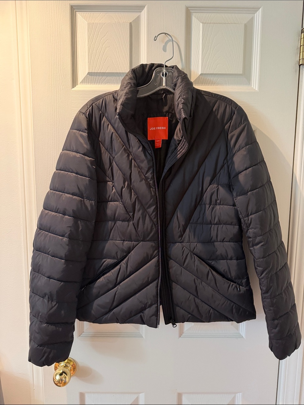 189 - Joe Fresh Black Quilted Packable Puffer Jacket